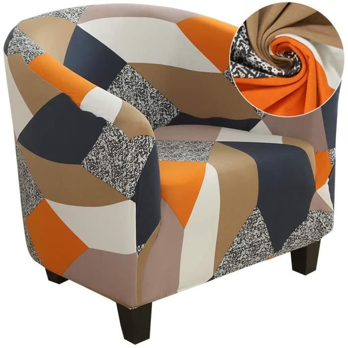 Housse De Fauteuil Club Extensible - Pour Chaise Tubulaire, Polyester/élasthanne, Taillée Pour Siège 55-75 Cm De Large