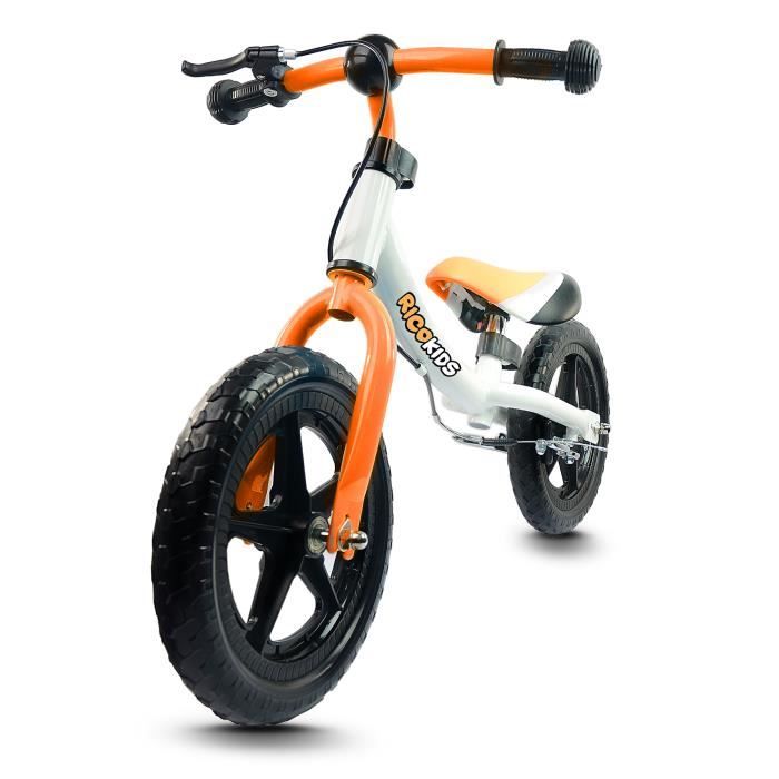 Quinn Draisienne Evolutive Bebe Enfant Roues 12 En Mousse Eva Frein Arriere V Brake Velo Sans Pedale Cadre En Acier Cdiscount Jeux Jouets