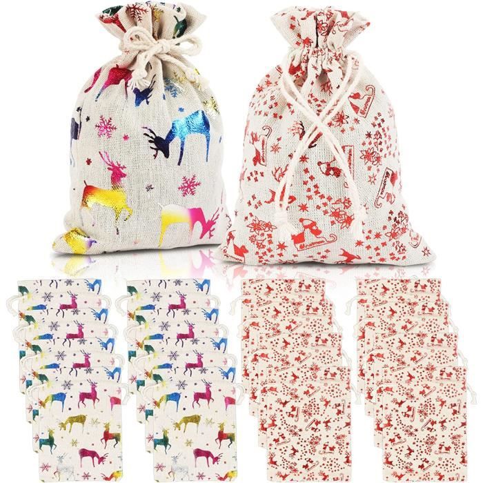 12 Pièces Sacs à Vin En Toile De Jute Avec Cordon De Serrage - Sacs Bouteilles Réutilisables Pour Cadeaux Noël, Mariages, Anniversaires (Mélangé)