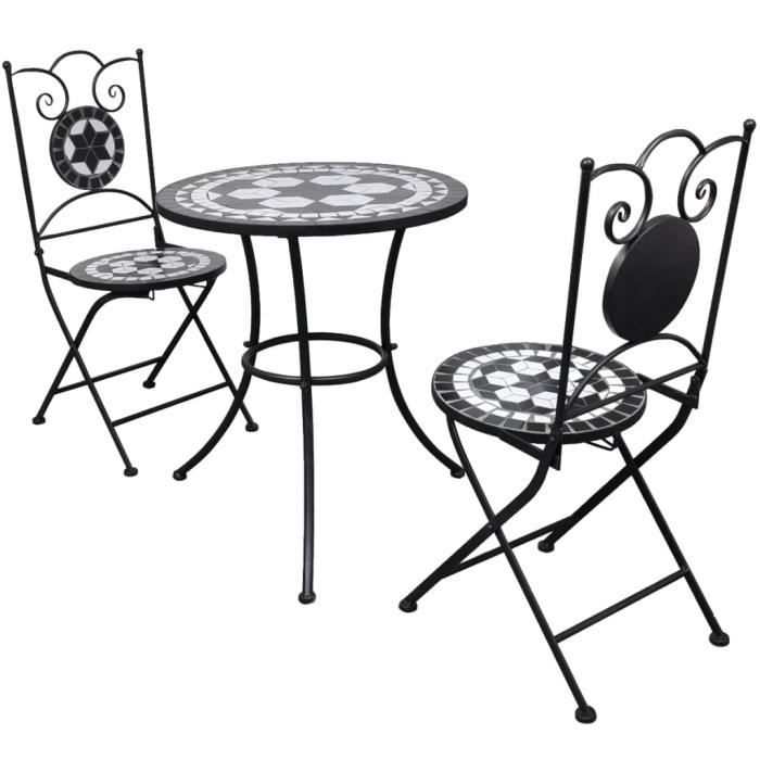 Ensemble Repas De Jardin 3 Pcs Set Bistrot Ensemble Table Et Chaises Carreaux Ceramiques Noir Et Blanc Moderne De Luxe 51885 Cdiscount Jardin Ensemble Repas De Jardin 3 Pcs Set Bistrot Ensemble Table Et Chaises Carreaux Ceramiques Noir Et Blanc Moderne De Luxe 51885 Cdiscount Jardin