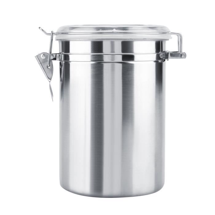 Fihero Pot De Stockage Scelle Sous Vide De Recipient A Cafe En Acier Inoxydable Pour Grain De The Au Sucre 1900 Ml Cdiscount Puericulture Eveil Bebe