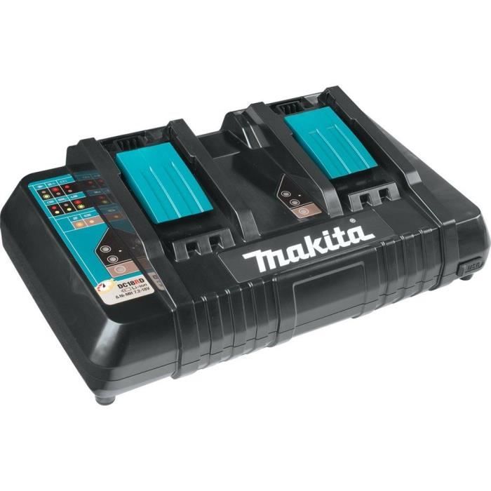 Makita DC18RD Chargeur de batterie domestique Noir, Bleu chargeur de batterie - Chargeurs de batterie (0,5 h, 0,75 h, 2,25 kg, No