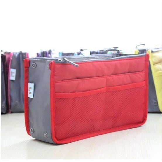 Organisateur De Sac à Main 28x18x11 Cm - Multi-compartiments Avec Zip - Pour Sac Fourre-tout, Voyage - Tissu épais