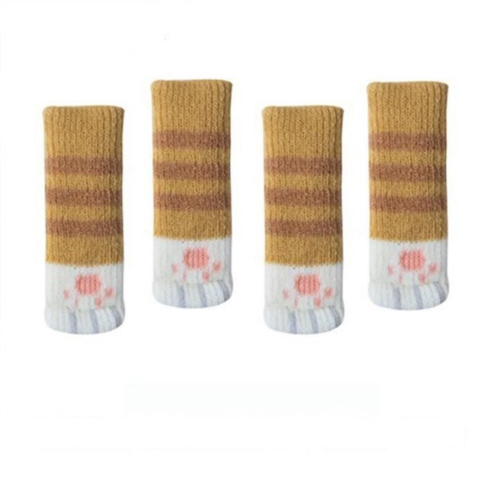 Chaussons Pattes De Chat - Fourrure Douce, Antidérapants - Confort Chaud Pour L'hiver - Mignons Et Légers
