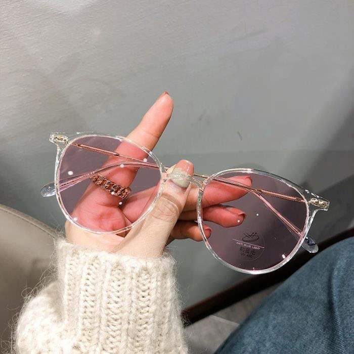 Lunette transparente rose online