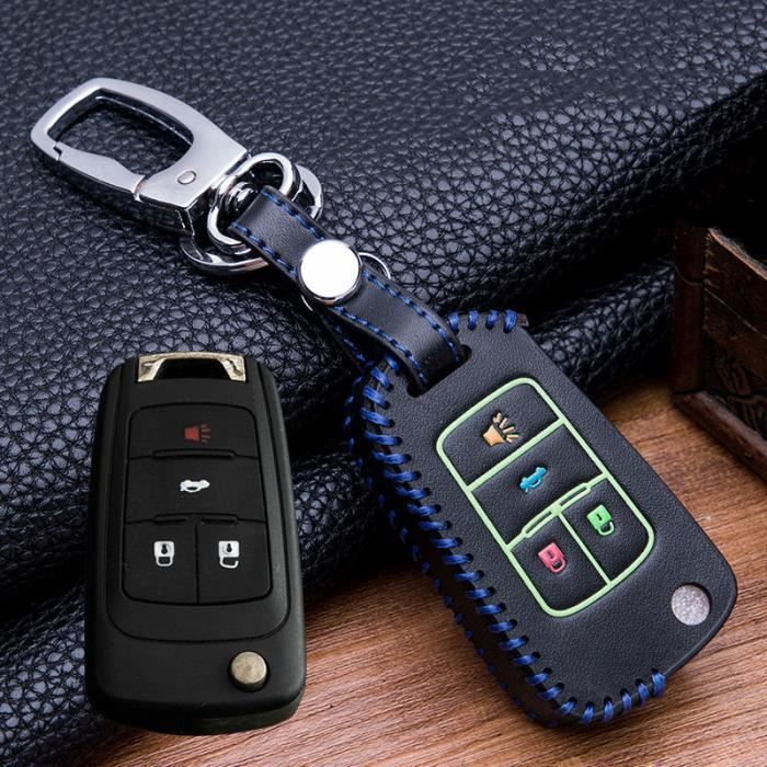 Housse De Protection Clé Voiture Honda - Porte-clés Cuir Noir