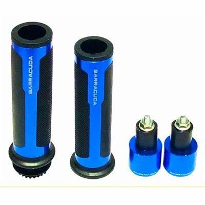 EVGATSAUTO Poignées chauffantes électriques, 1 Paire 22 mm (7/8 Pouces) Puissance réglable (12W-24W) Poignées chauffantes électriques Guidon Chaud et Chaud pour Moto VTT Noir