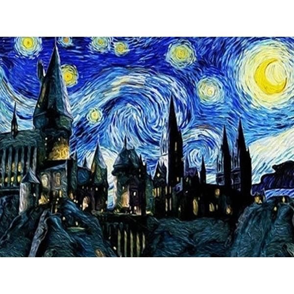 Tableau Toile peinture diamant Van Gogh broderie de nuit toil e