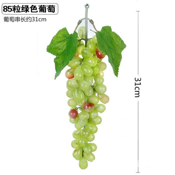 Grappes De Raisin Artificielles Décoratives - Vert, Violet, Noir - 13 Cm - Réutilisables - Look Naturel