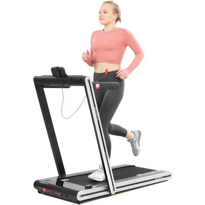 Costway Tapis De Course Electrique Pliable 2 En 1 Vitesse 1-12 Km/h