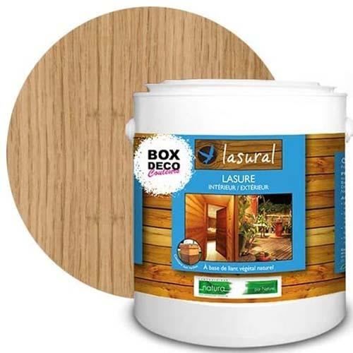Lasure teinte Chêne clair naturelle bio bois intérieur et extérieur écologique Lasural Natura