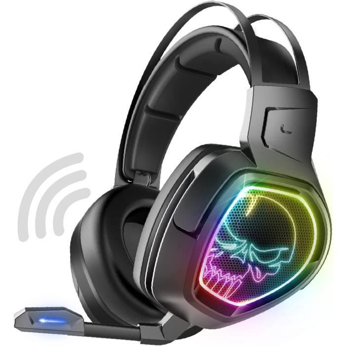 Casque Gaming Sans Fil Rgb  Compatible Ps5, Ps4, Switch & Pc