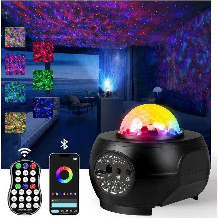 Projecteur LED Ciel Étoilé Fuqiduo - Télécommande + Bluetooth - Ambiance Nuit Étoilée - Enfants/Adultes