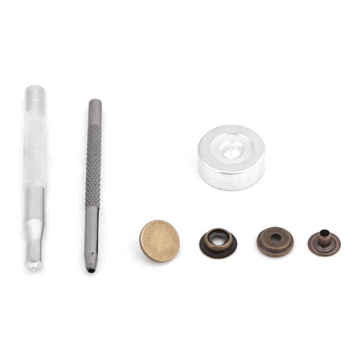 200 Pièces Kit De Fermeture à Pression 15mm - Boutons Pression A Visser 200 Pièces Kit De Fermeture à Pression 15mm - Boutons Pression A Visser