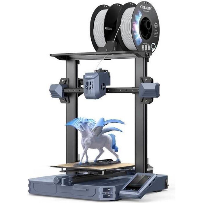 Imprimante 3D Creality CR-10 SE - Nivellement Automatique - Vitesse D'impression Maximale de 600 mm/s -Écran Tactile de 4,3 Pouces