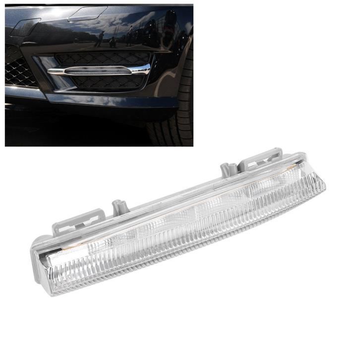 Riloer LED DRL Daytime Running Light, Antibrouillard, Compatible avec Me-rcedes-Benz Cla-se C W204 W212 R172, Accessoire de voiture, Numéro de pièce A2049068900, A2049069000