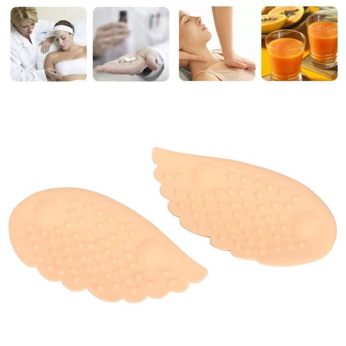 Prothèse Poitrine Silicone Triangulaire ELMIKA - Insert Soutien-Gorge Mastectomie, Tasse A 200g, Ultra Réaliste