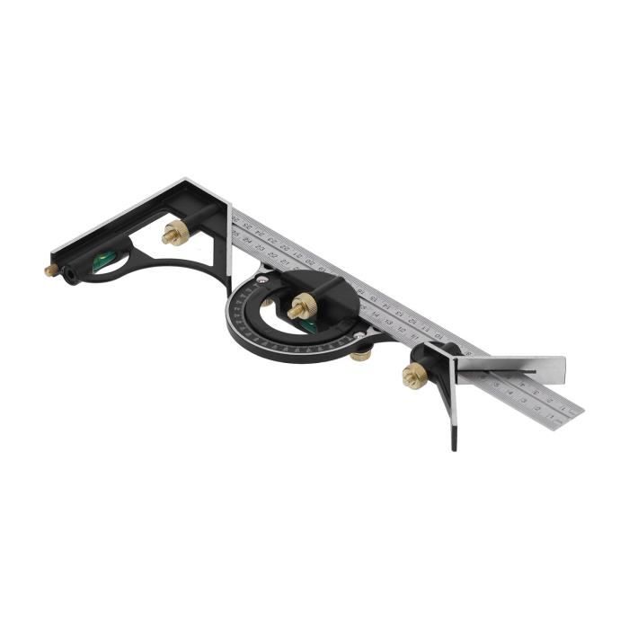 Lot De 4 Règles Scolaires - 15 Cm, équerres 45° Et 60°, Rapporteur 180°, En Plastique Transparent