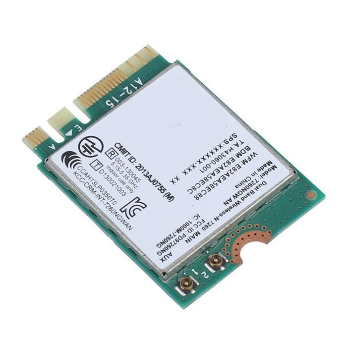 Pass Fil Informatique Carte fil Carte fil NGFF/M2 carte WIFI, carte réseau pour carte réseau ...