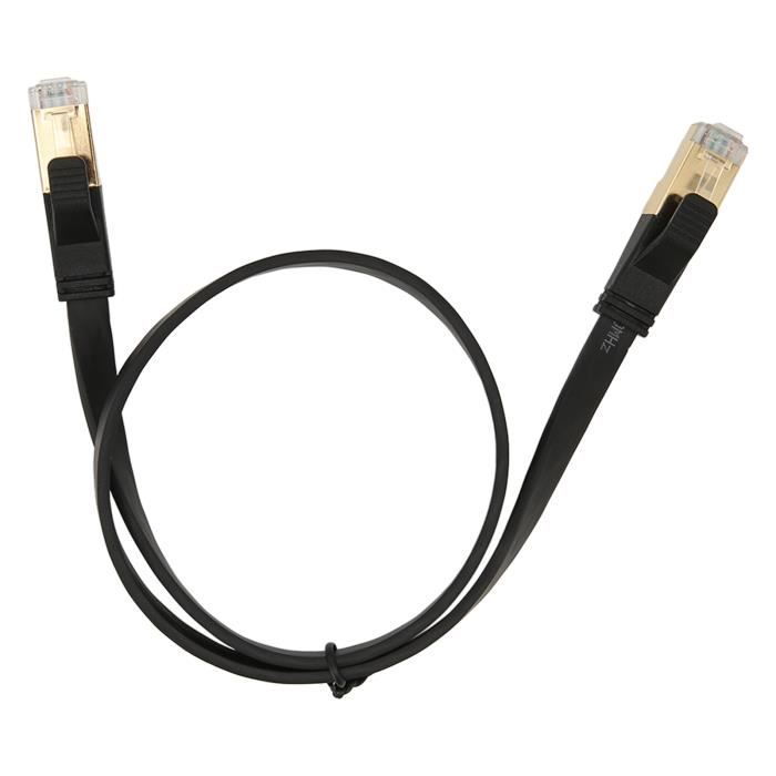 Câble Réseau CAT8 30 Mètres Mygatti - 40Gbps, 2000 MHz, Extérieur/intérieur, Blindé S/FTP, Résistant Aux Intempéries Avec Attaches