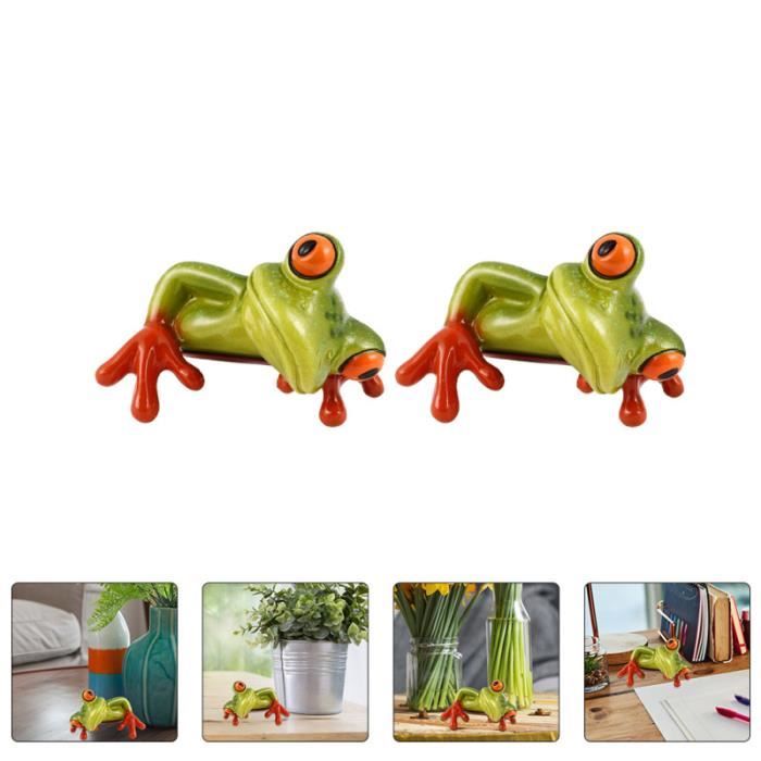 Grenouilles Simulation Animaux Résine igurines Décoration d'extérieur Grenouilles Simulation Animaux Résine igurines Décoration d'extérieur