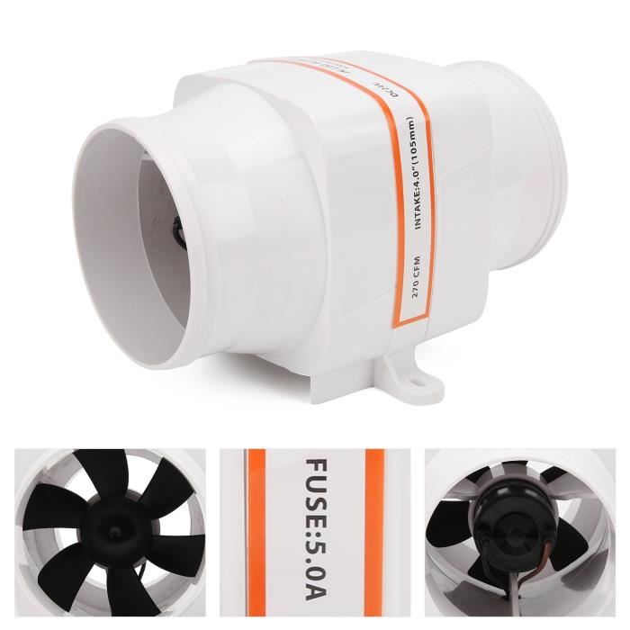 Ventilateur D'Échappement 12V 7,6 Cm - 145 CFM - Pour Bateau, Camping-Car, Cale - Résistant à L'Humidité