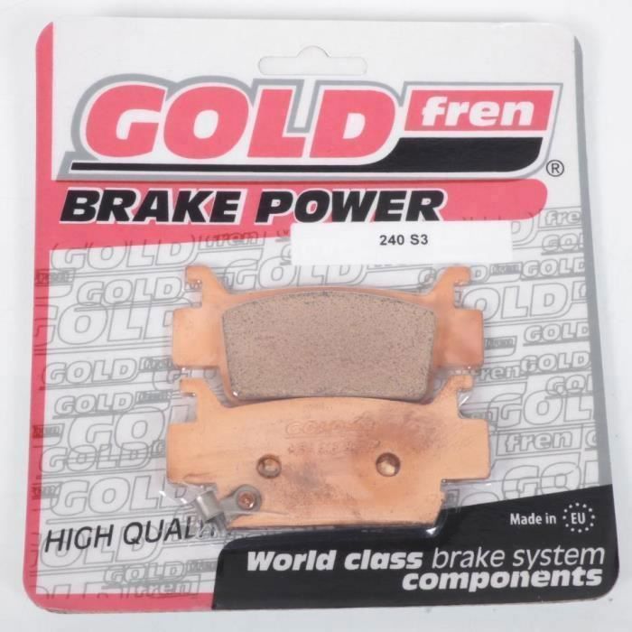 Plaquette de frein Gold Fren pour quad Honda 500 TRX FA 2005 à 2012 AVG / AVD