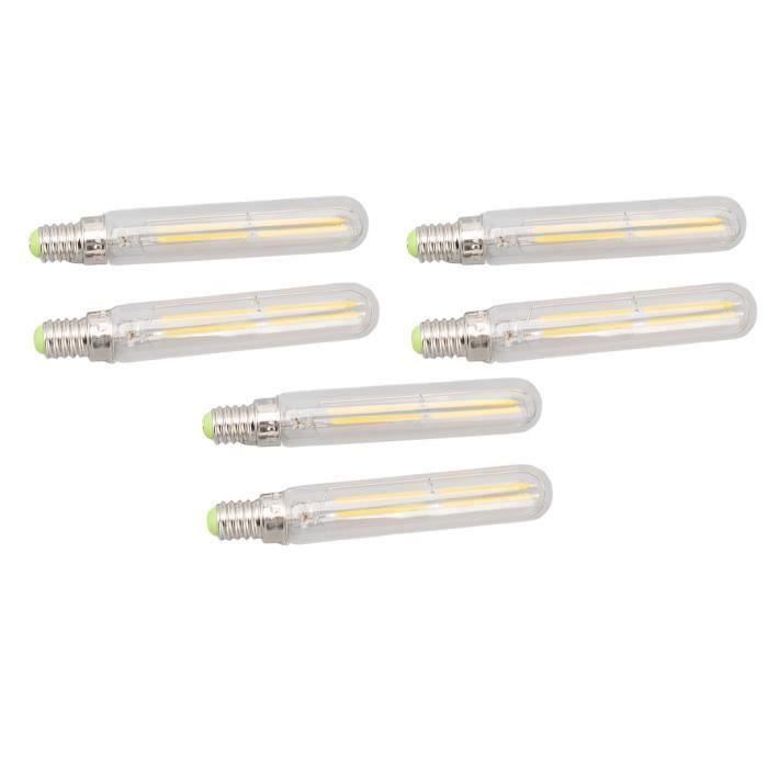 FINEAmpoule tube LED Lot de 6 ampoules tubulaires LED 4 W E14 2300 K
