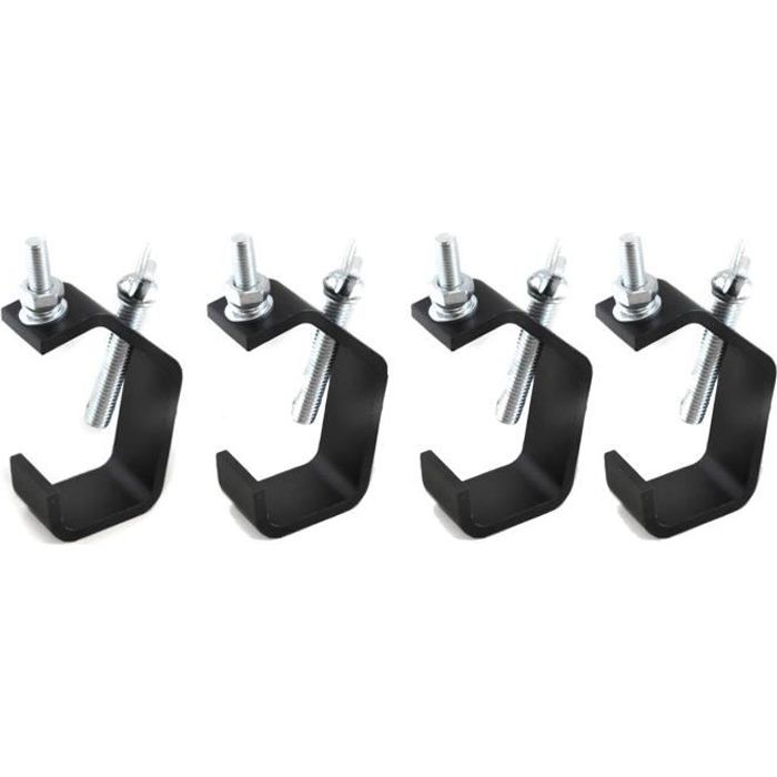 JVHLOV Lot De 4 Crochets Fixation Galvanisés Pour Chevaux - Anneaux Attache Acier Inox 304