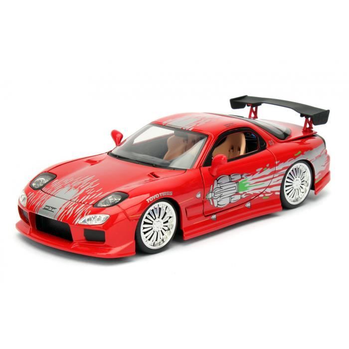 Voiture miniature - JADA - Mazda RX-7 1993 - Rouge - Échelle 1:24