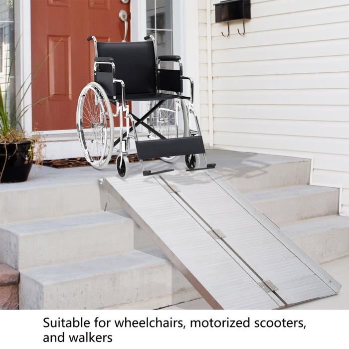 Rampe pour fauteuil roulant pliante FEAL Premium - Fabriquée en Suède