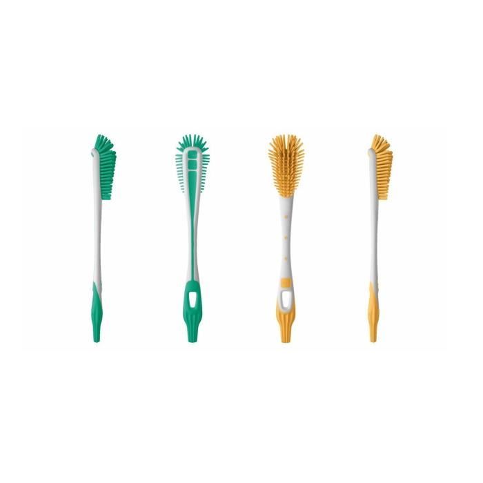 NUK Twist 1 Brosse à Biberon avec Brosse pour Tétine couleur aléatoire NUK Twist 1 Brosse à Biberon avec Brosse pour Tétine couleur aléatoire