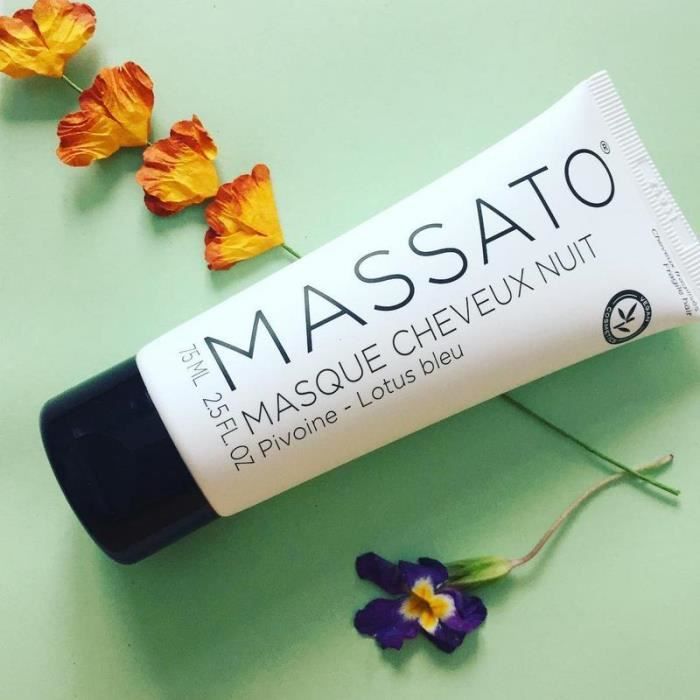 صقل مظهر خارجي العمل الجاد massato masque cheveux nuit Amazon 