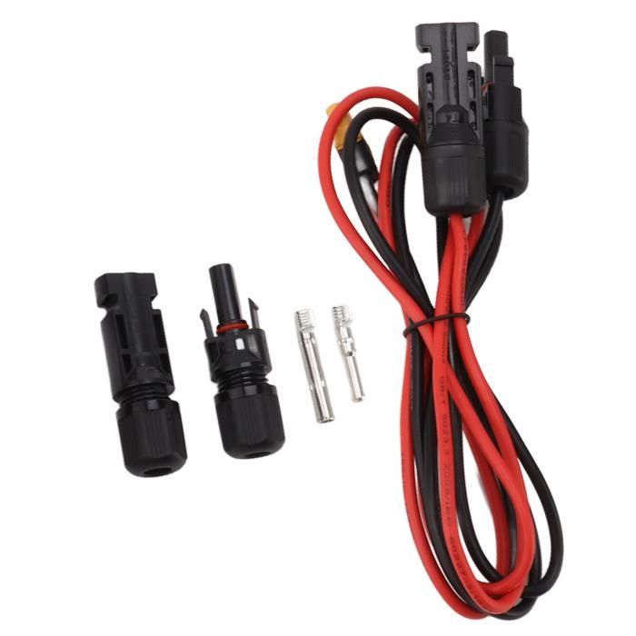 FOSSiBOT Câble Solaire XT60 5m 14 AWG - Câble Charge Panneau Solaire Compatible Générateurs Portables