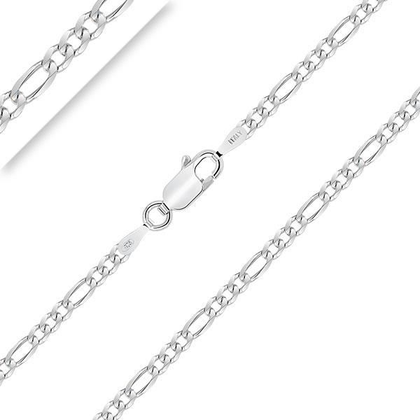 Planetys Cha/îne Enfant B/éb/é Maille Singapour 1.4 mm Argent 925//1000 Rhodi/é 38 cm