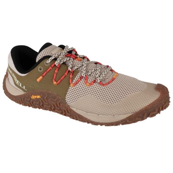 Chaussures de Trail Merrell Trail Glove 7 - Homme - Beige - Lacets - Synthétique - Plat Chaussures de Trail Merrell Trail Glove 7 - Homme - Beige - Lacets - Synthétique - Plat