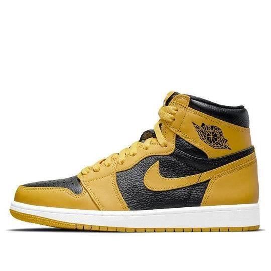 Air Jordan 1 High Retro OG Pollen 555088-701 Jaune noir - Cdiscount Chaussures