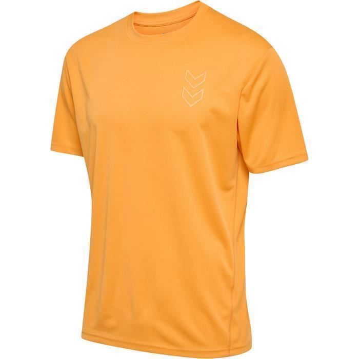 Hummel Club Maillot À Manches Longues pour Hommes | Orange - Noir