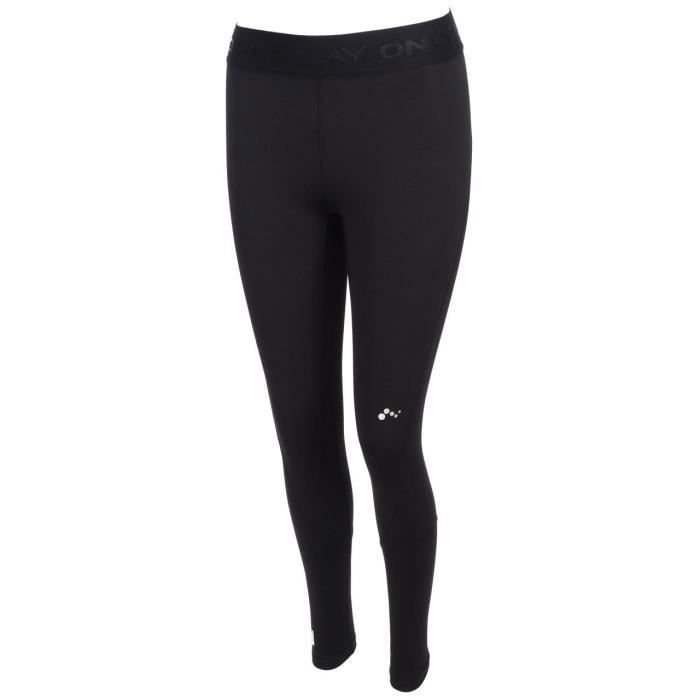 Legging de sport - Only Play - Noir - Taille élastiquée - Multisport - Femme Legging de sport - Only Play - Noir - Taille élastiquée - Multisport - Femme