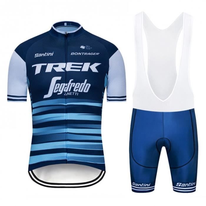 Ensemble Cyclisme Homme - Maillot Manches Courtes + Short De Vélo Blanc, Respirant Et Confortable
