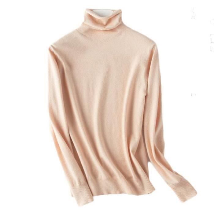 Pull Col Roulé Unisex Enfant - Jersey Doux Couleur Unie, Manches Longues, Taille 80 à 160 - Parfait Pour L'École Et Les Sorties - 3