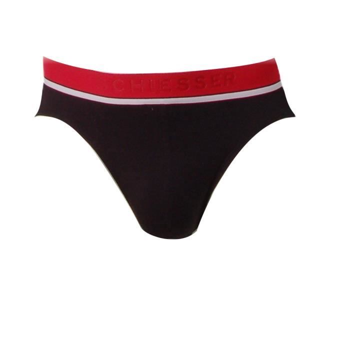 Slip homme lot de 3 SCHIESSER SCU01 Noir Cdiscount PrêtàPorter