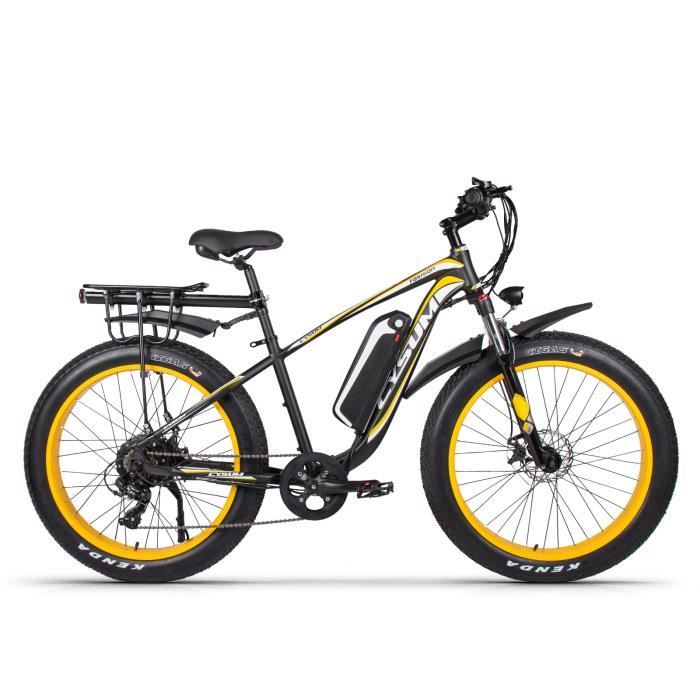 Vélo électrique 1000W Ebike, Batterie 48V, 26'' Fat Tire VTT,