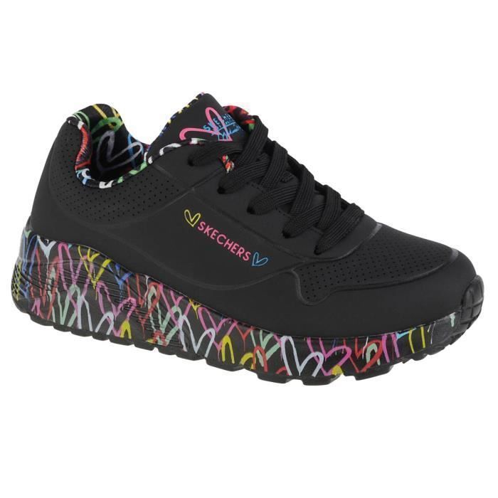 Skechers Sneakers - SKECHERS - Uno Lite 314976L-BKMT - Lacets - Fille (Enfant) - Noir
