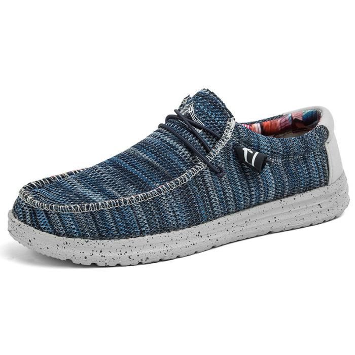Baskets en toile à enfiler pour homme chaussures de sport