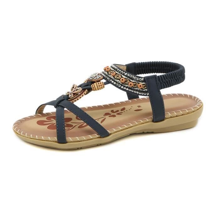 Sandales Plateforme Topshop En Cuir Noir - Taille 37 - Idéales Pour Soirée Et Fêtes