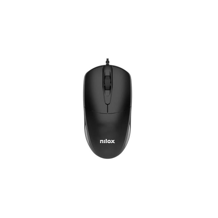 Nilox MOUSB1011 souris Bureau USB Type-A Optique 1200 DPI Noir - vue 5