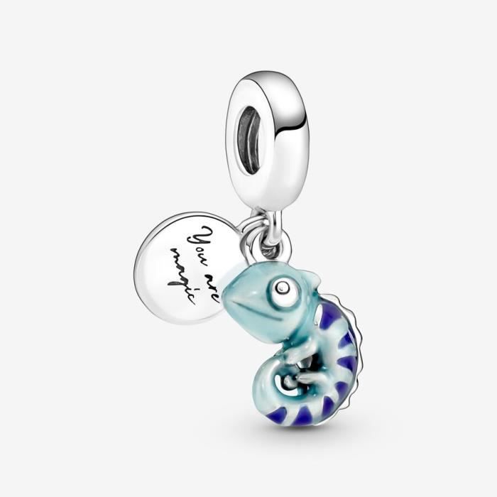 Charm Pendant - PANDORA - Caméléon Changeant de Couleur - Argent - Femme - Adulte