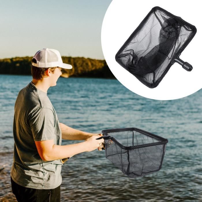Filet De Pêche Télescopique Pliable - Poignée Aluminium, 80 Cm, Flottant