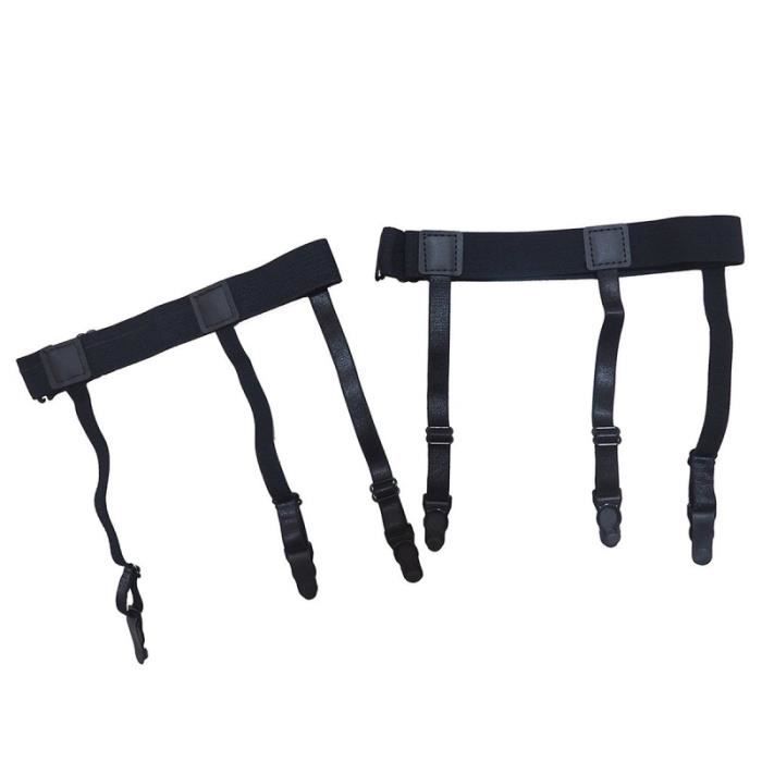 Paire de bas sexy autofixants jarretière dentelle ST003 Noir - Passion